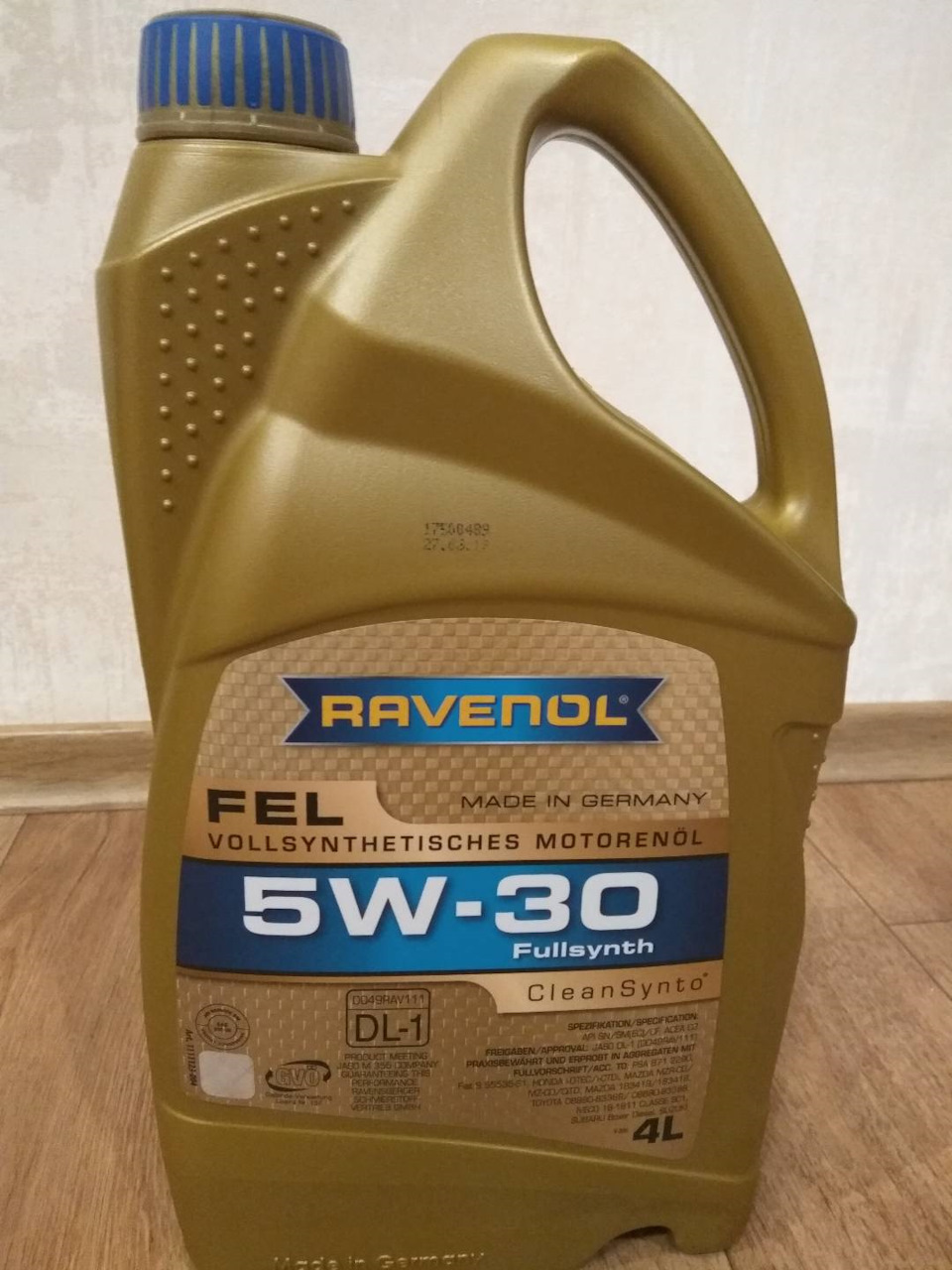 Привіт масло Ravenol, поки масло Toyota 1