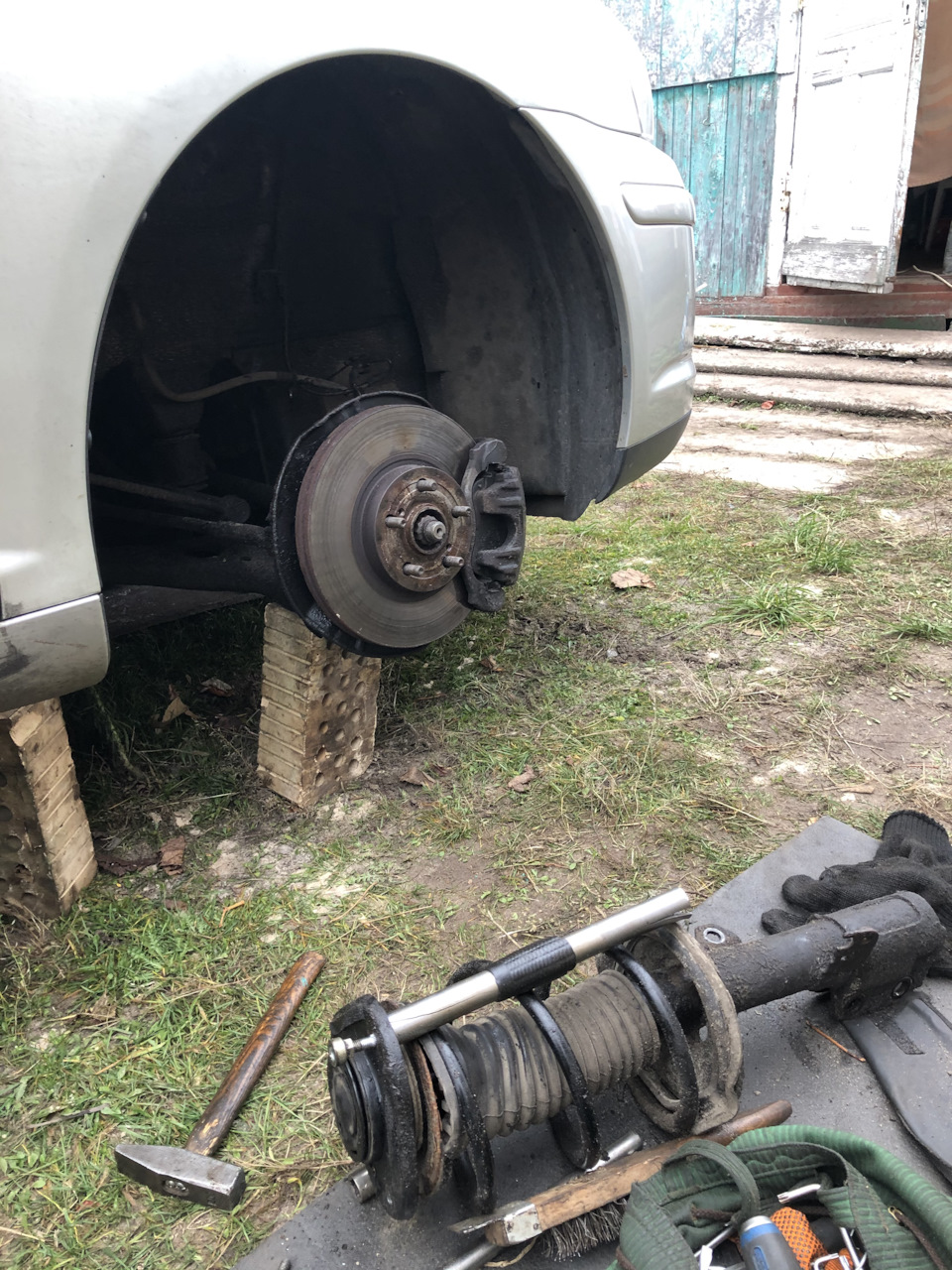 Збільшення кліренсу. Проставки. Продовження з передньою віссю. 3