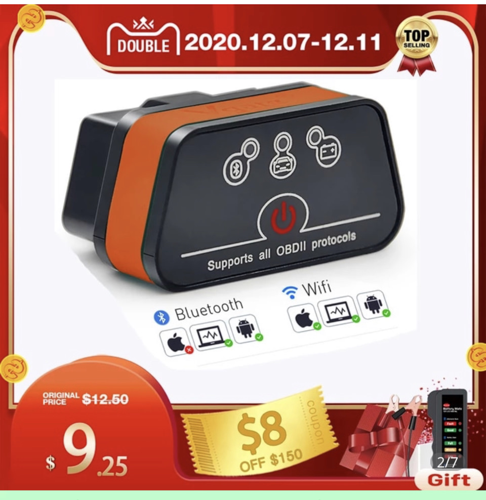 Порадьте ELM 327 OBD 2 wifi 1