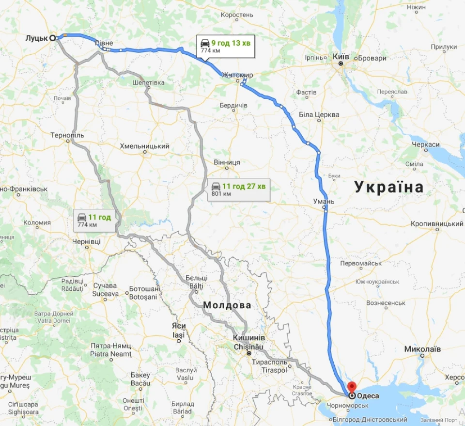 Перший дальняк на камрі до Одеси