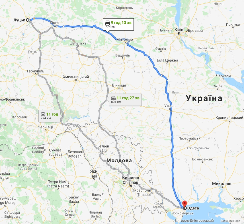 Перший дальняк на камрі до Одеси 1