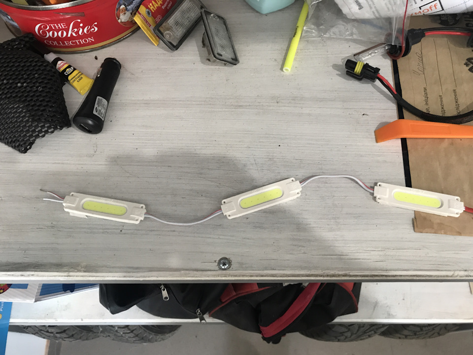 Перехід підсвічування номера, салону на Led 3