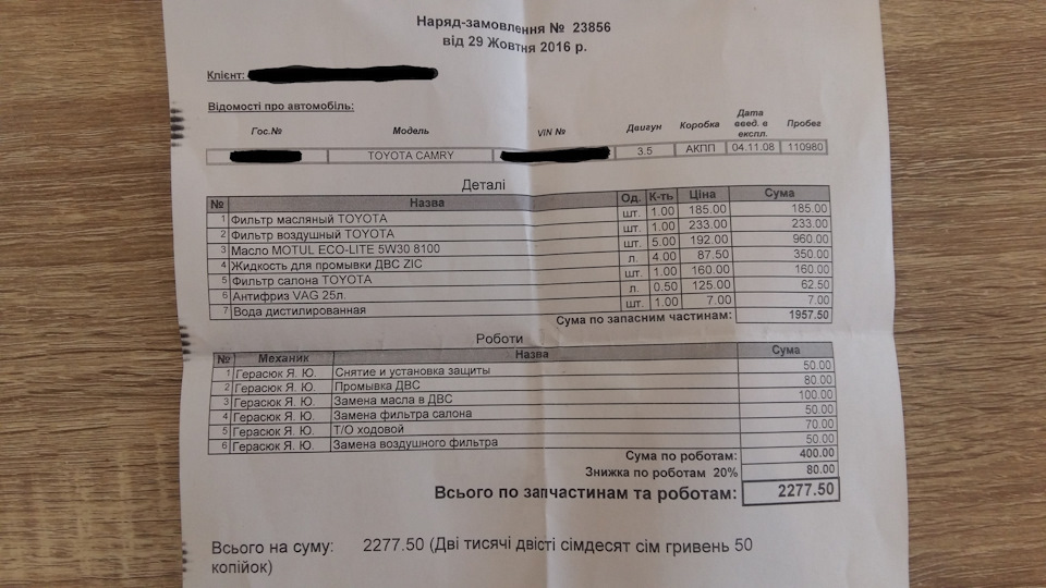 ТО 110 000 1