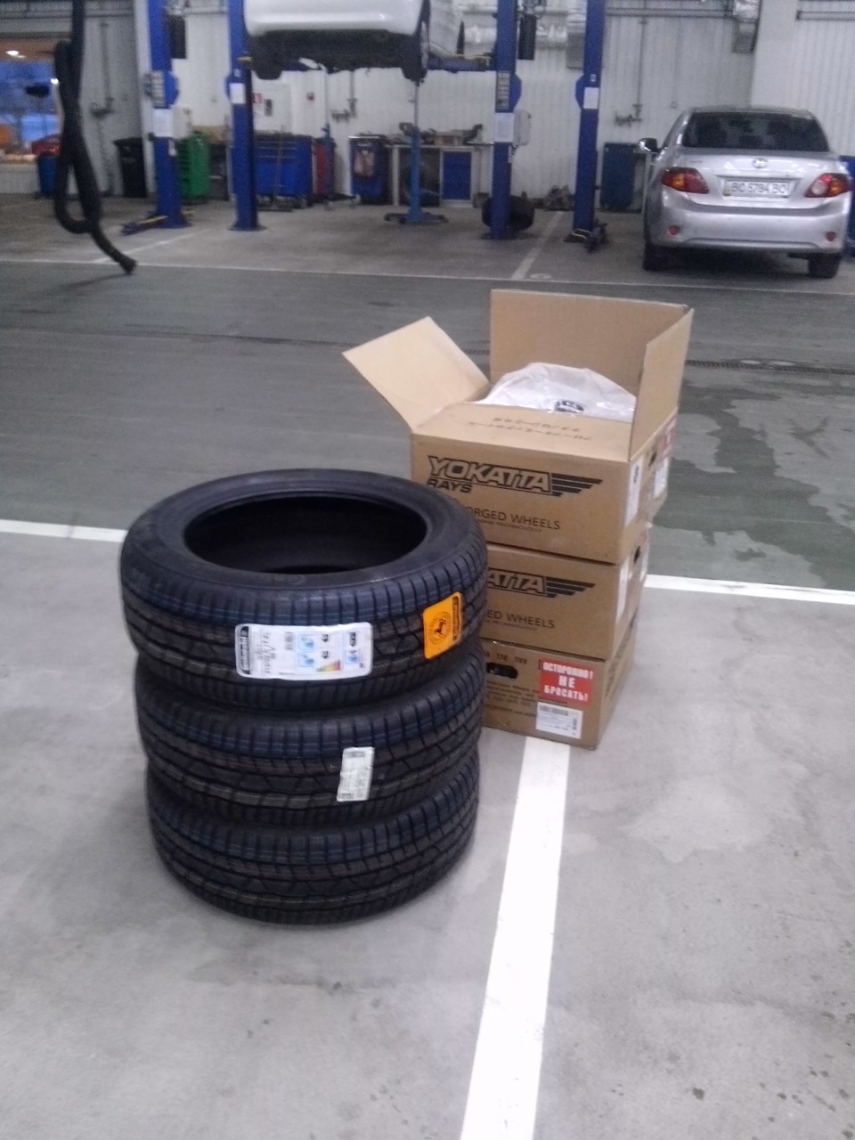 Диски R17 Yokatta Rays та гума Continental ContiWinterContactTM TS 830P 215/55 R17 98V XL! 5