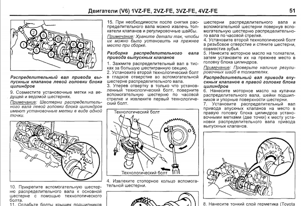 Книга з ремонту Toyota Camry 10 & Vista 2