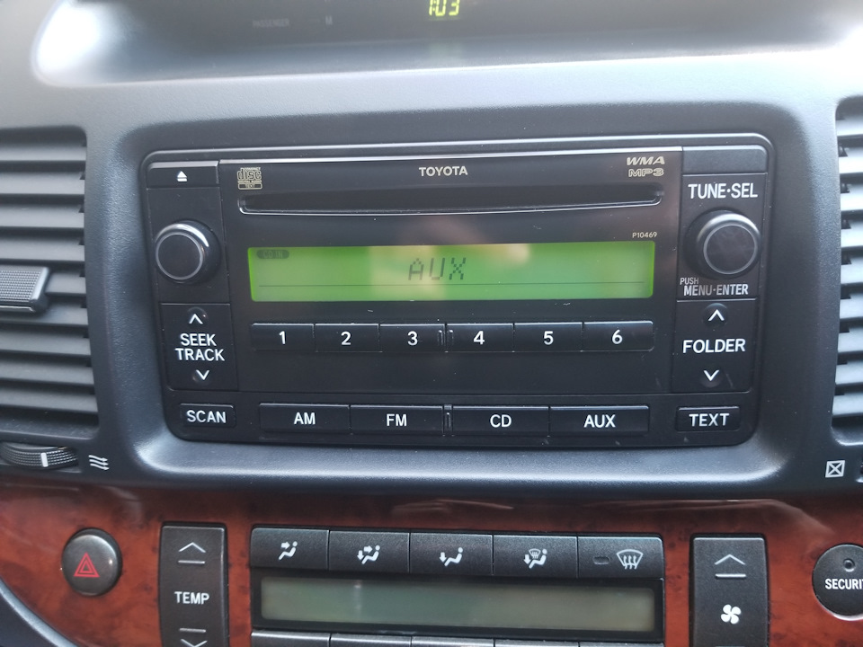 Магнітол від Prado 150 в Camry v30 (частина 3) AUX 5