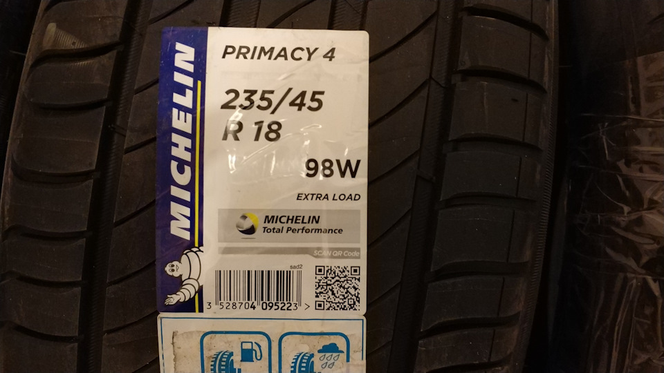 Michlen Primacy 4 (235/45/R18) 3