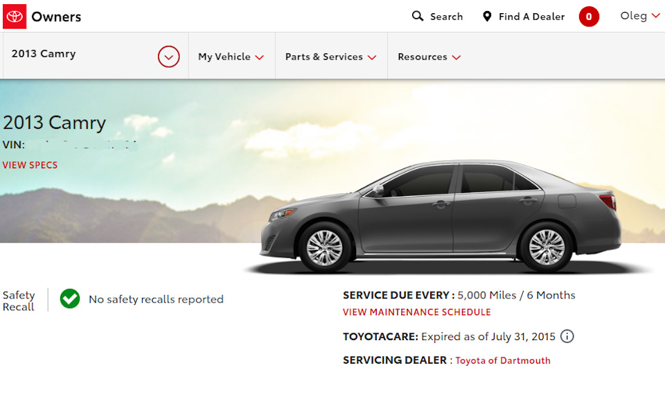 Альтернатива Carfax для Toyota зі США - toyota.com/owners 1