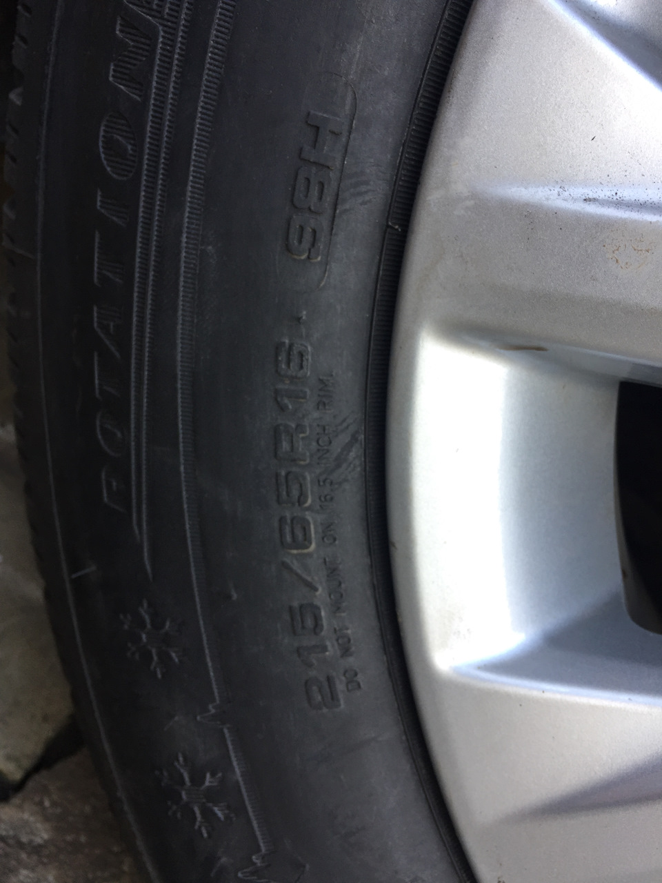Перевзуття на зиму 215/65 R16 5