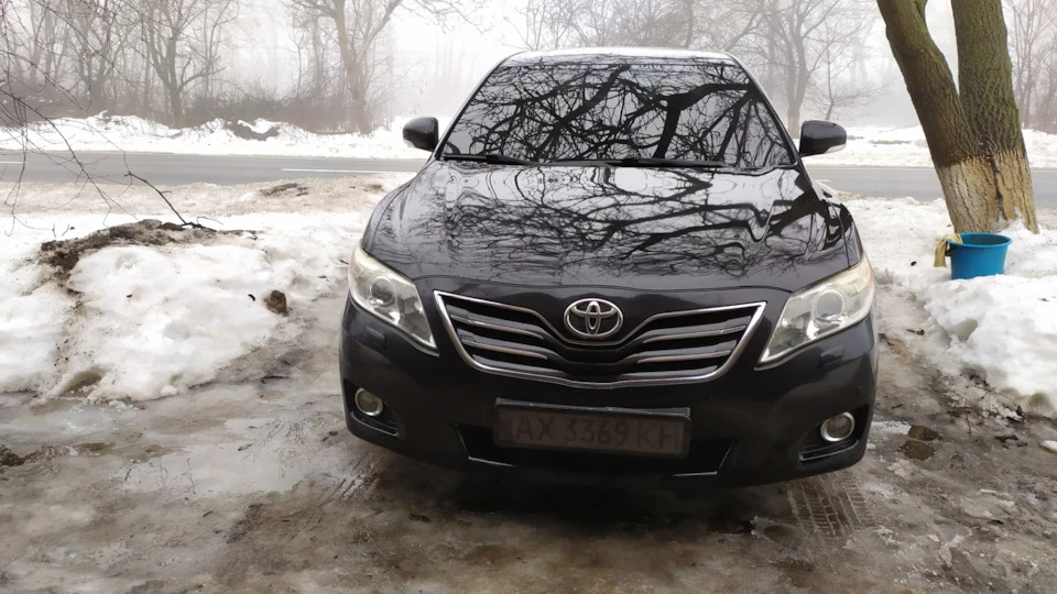 Тонування вкладки для державного номера Toyota Camry