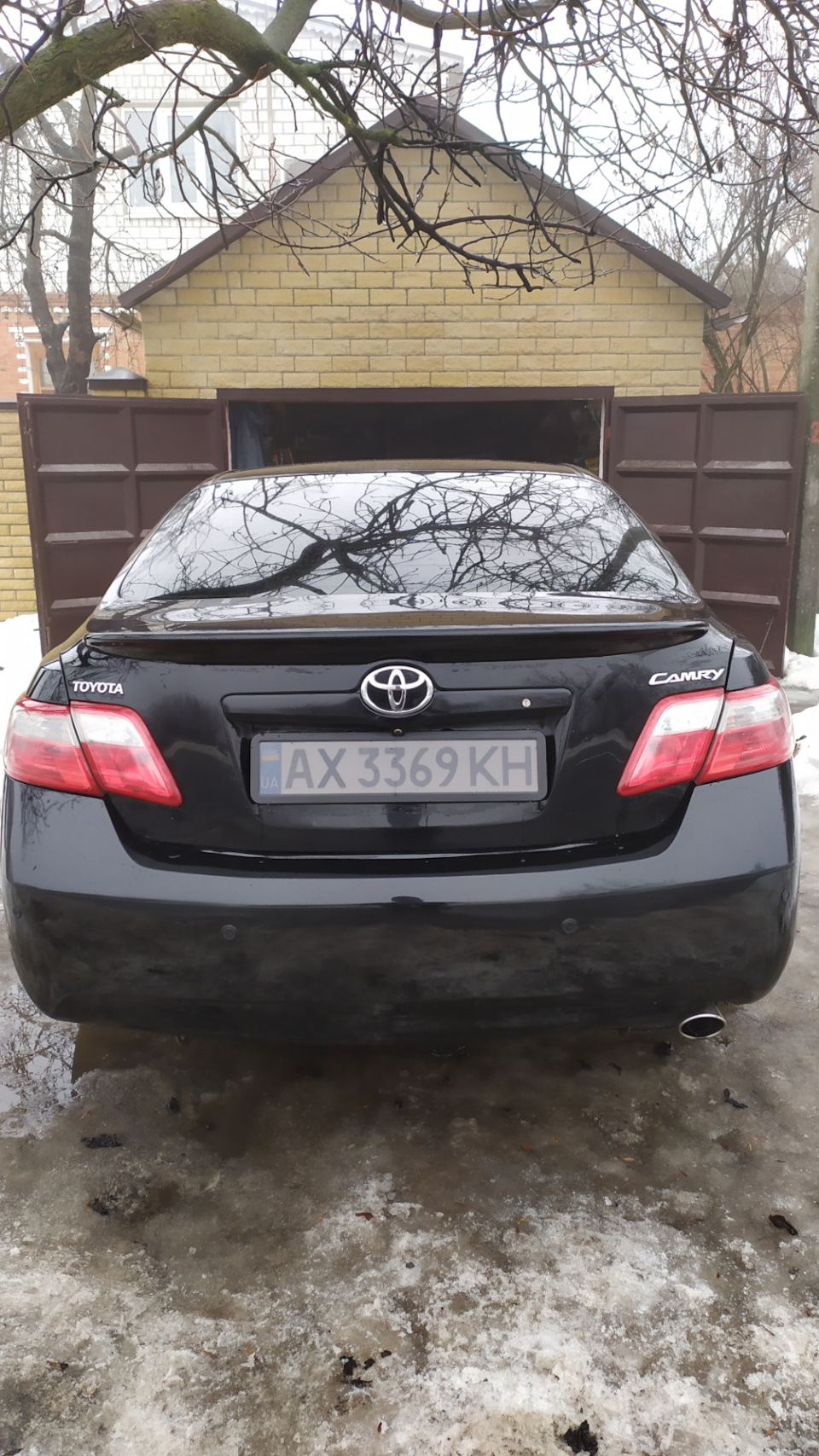 Тонування вкладки для державного номера Toyota Camry 3