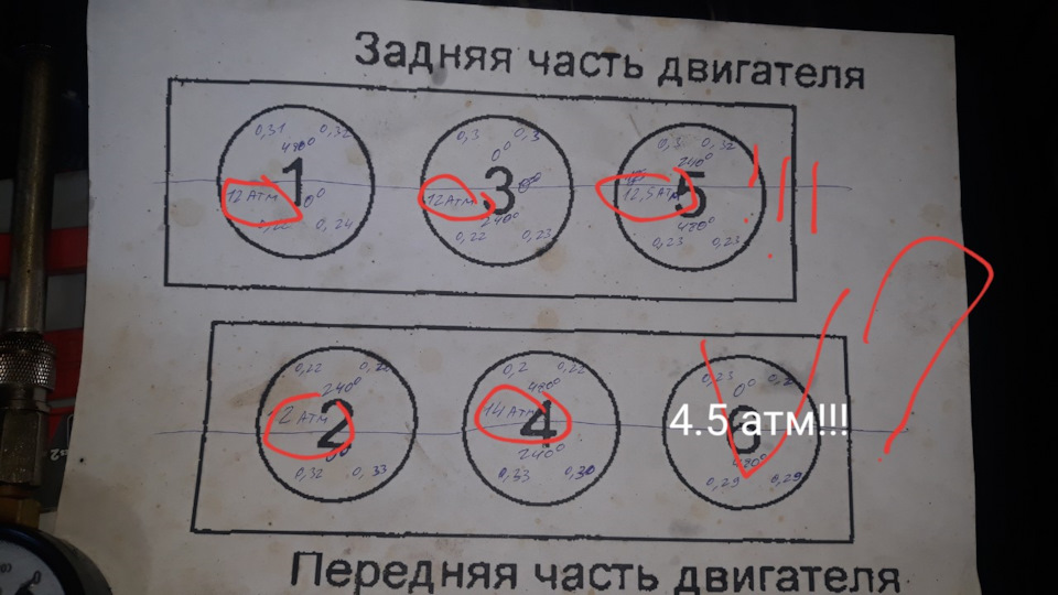 Регулювання клапанів 1mz-fe 5