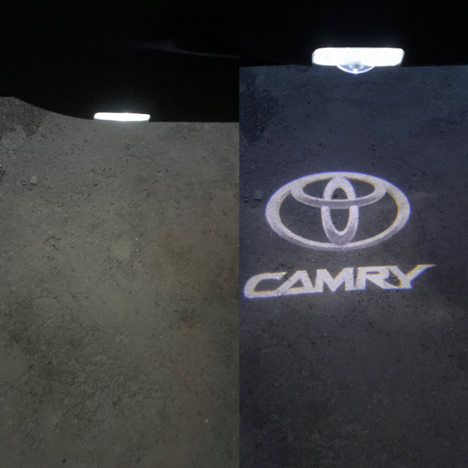 Підсвічування дверей з проекцією Toyota Camry 2