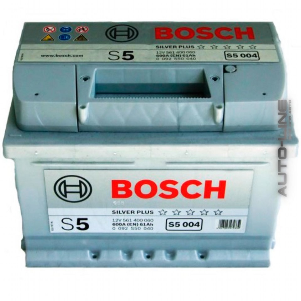 Стартерна акумуляторна батарея BOSCH S5 Silver Plus 3