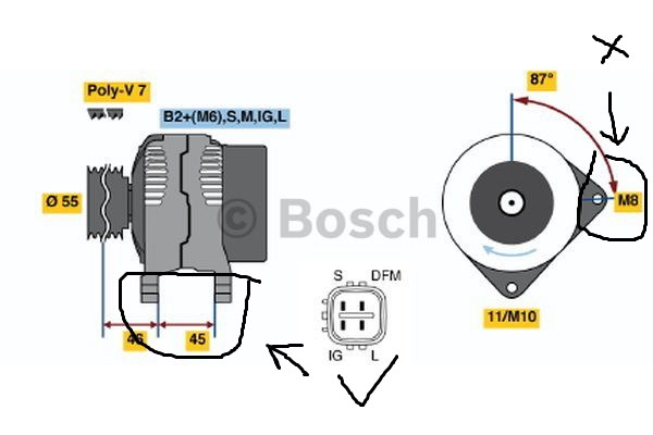 ПРОДАМ ТРЕХФАЗНИЙ ГЕНЕРАТОР ЗМІННОГО СТРУМУ Bosch: 0 124 325 085 3