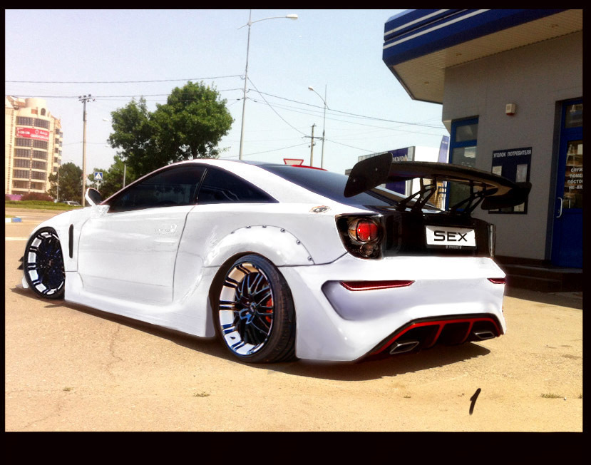 Celica T231, Редизайн. Задній бампер_#1.(Eidzo Wide Body k1) 1