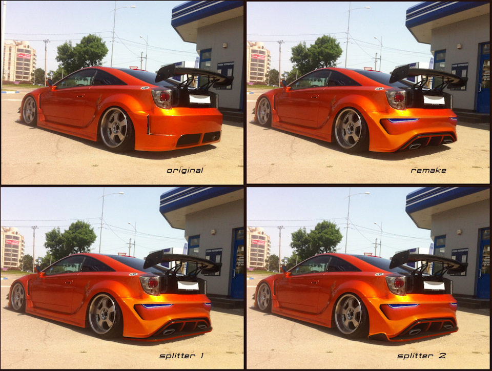 Celica T231, Редизайн. Задній бампер_#1.(Eidzo Wide Body k1) 2