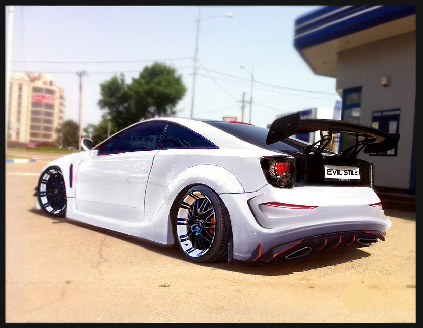 Celica T231, Редизайн. Задній бампер. #2-4(Eidzo Wide Body k1) 2