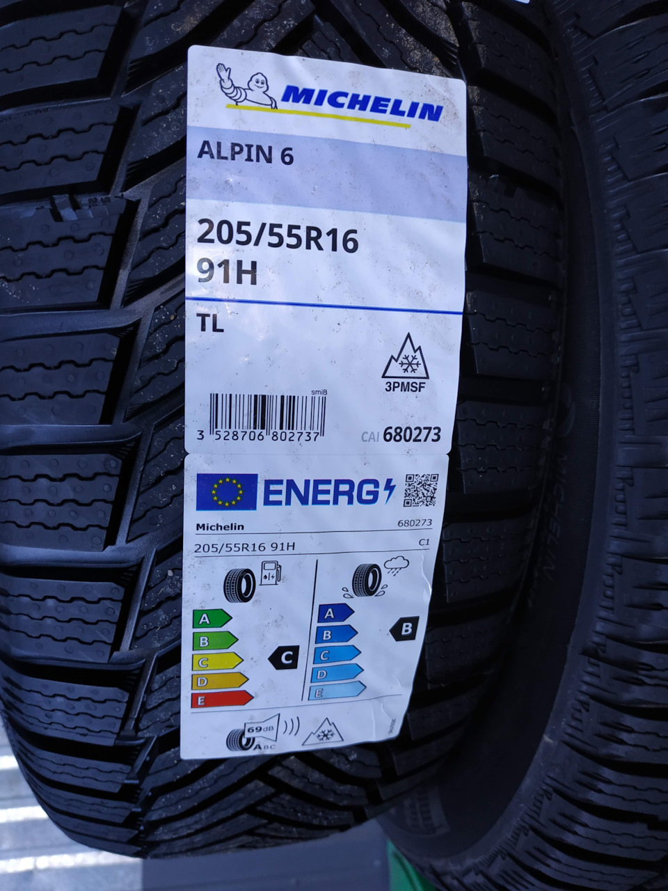 Нова зимова гума Michelin Alpin 6 2