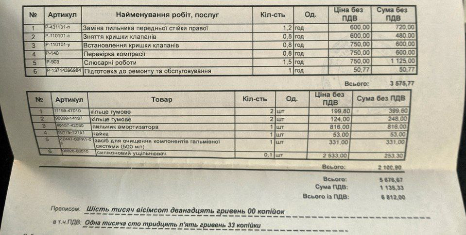 Заміна клапанної кришки та дрібні ремонтні роботи запис для історії по авто 3