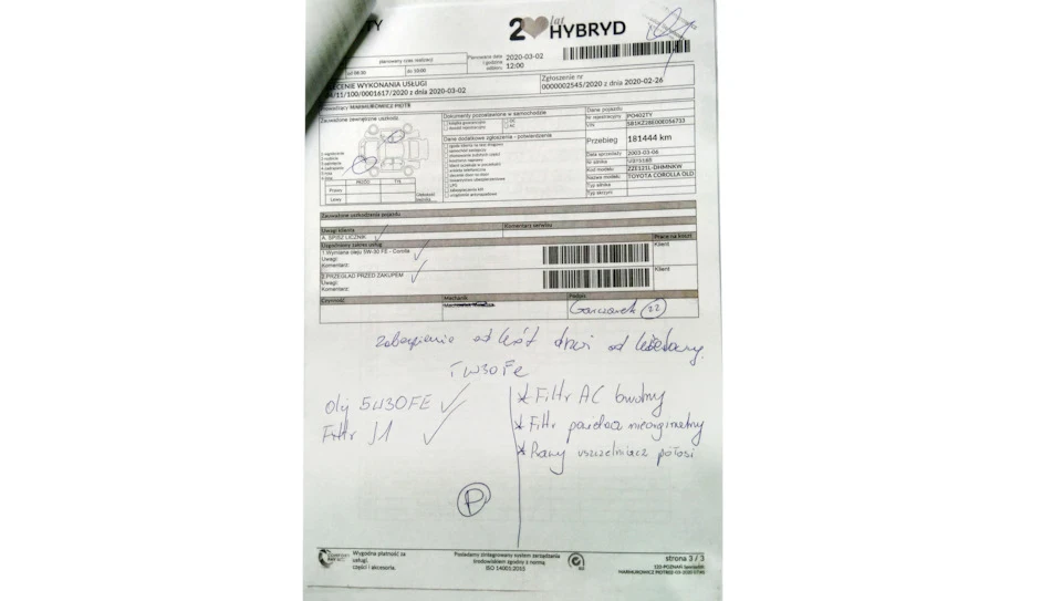 ТО та заміна масла після покупки авто