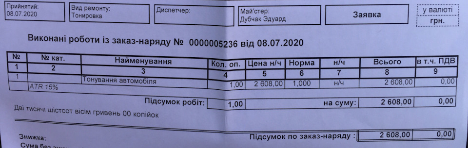 Тонування стекол Llumar 2