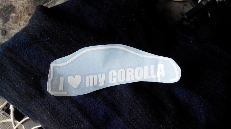 I love my corolla 1