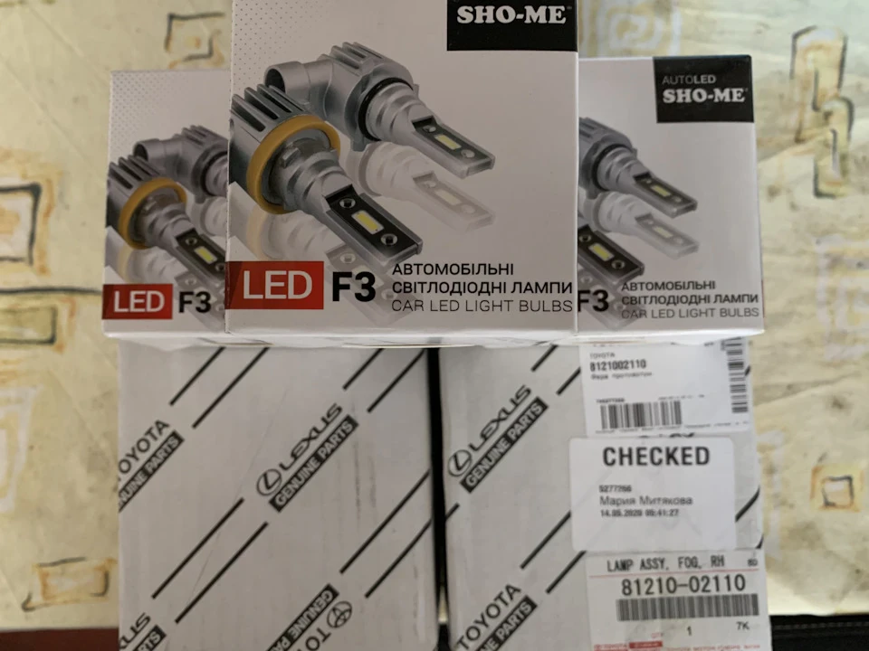 Новий ПТФ оригінал Тойота та LED