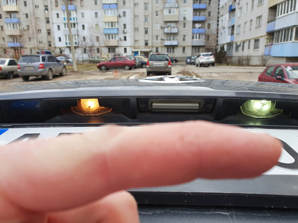 Світлодіоди в підсвічування номера та габарити 2