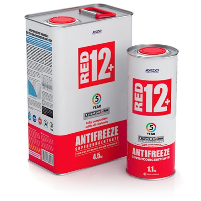 Xado antifreeze red 12+ у короллу 1