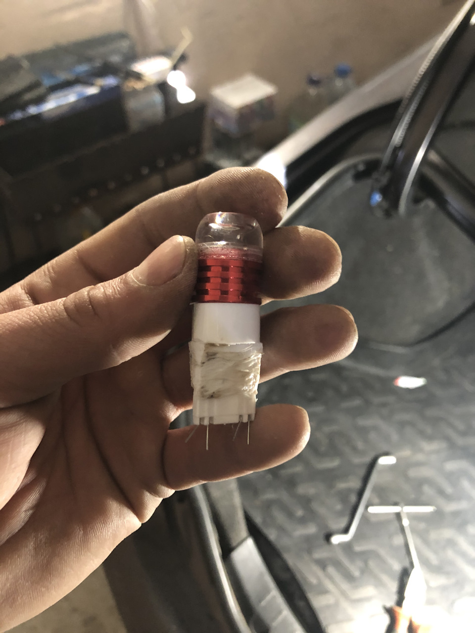 Установка в стоп фару led lamp strobe 2
