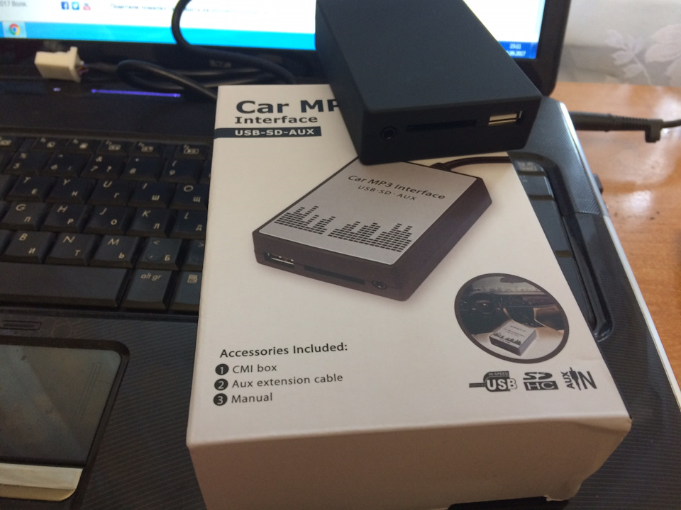 USB, SD Card, Aux card reader у штатну магнітолу. 1