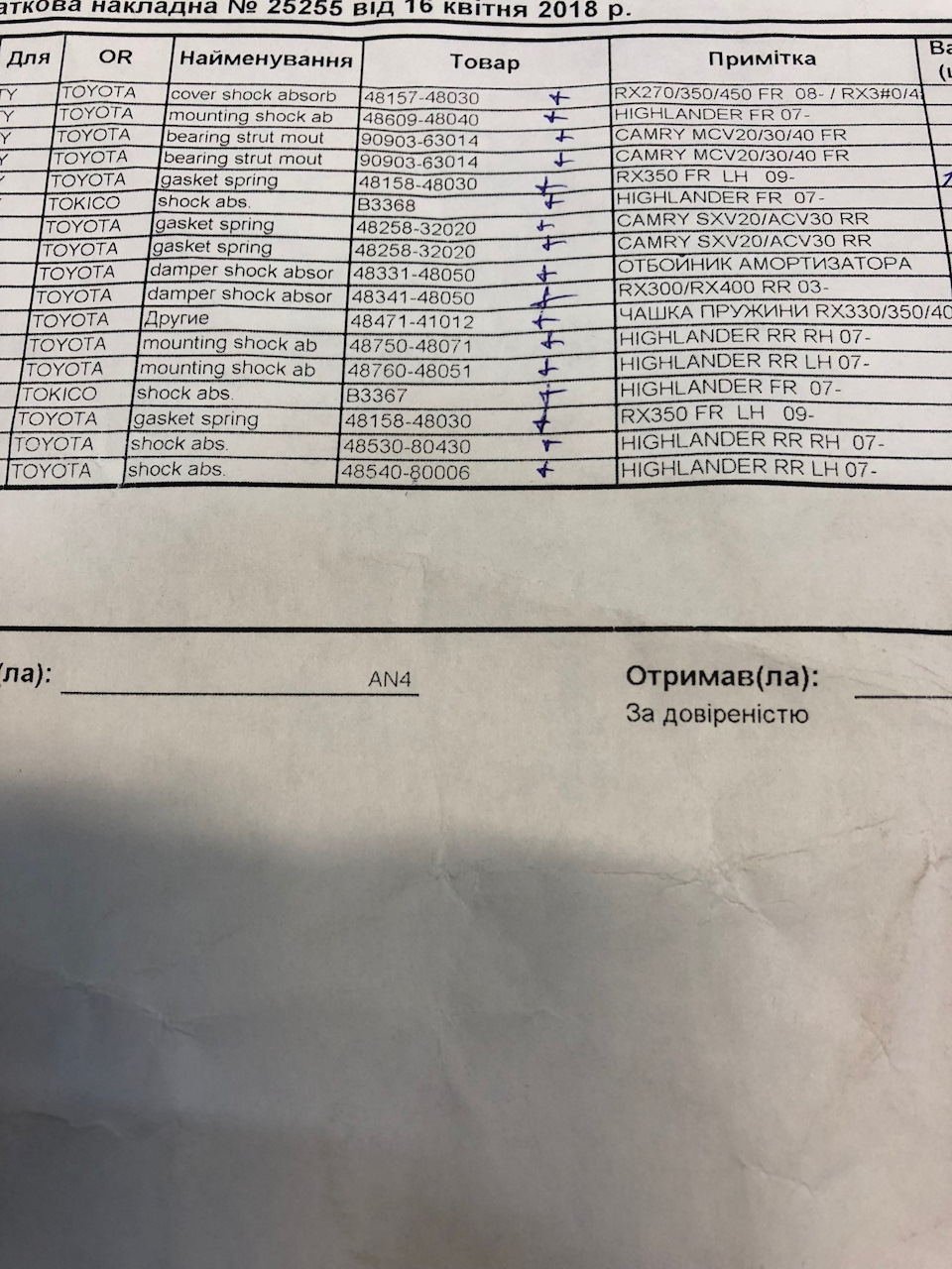 Заміна амортизаторів та всього супутнього. Детальний звіт для 2008-2010 р.в. 5