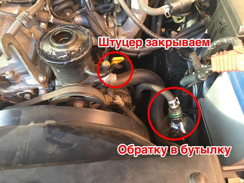 Самостійна заміна рідини ГУР 4