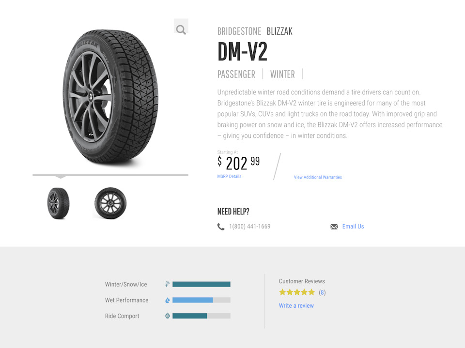 Зимова гума | Bridgestone Blizzak DM V2 1