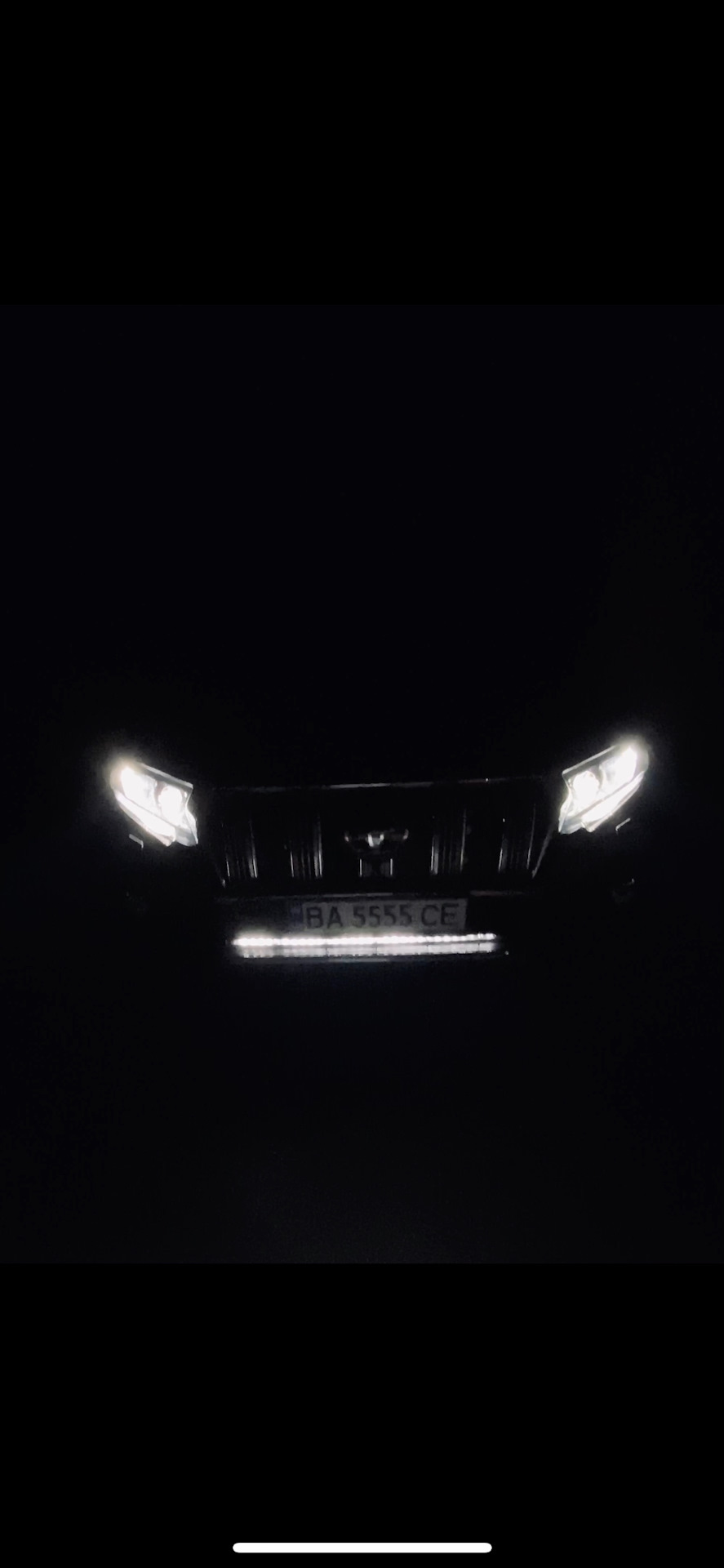Led планка в нижню решітку бампера 2
