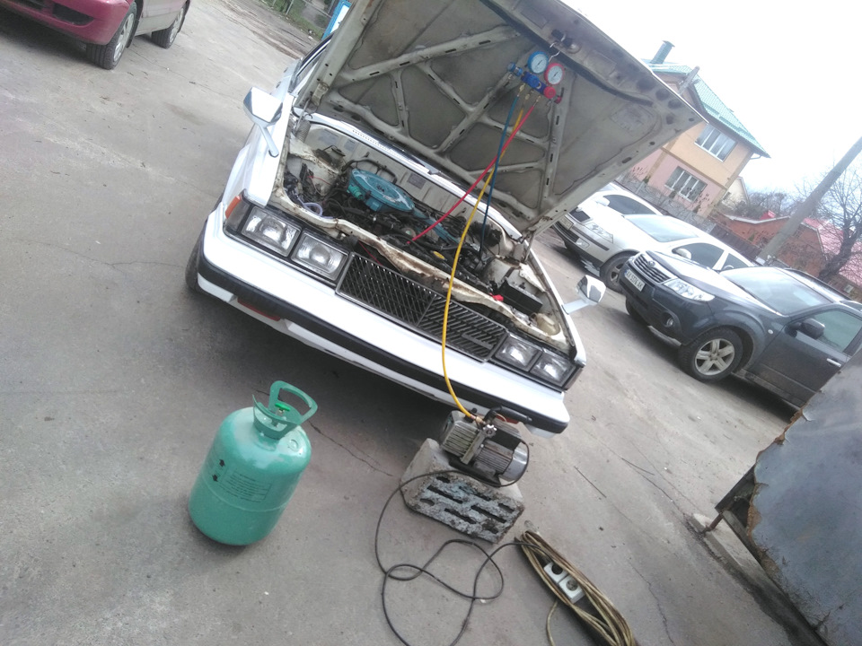 Toyota mark 2 Tx60 заправка кондиціонера. 1