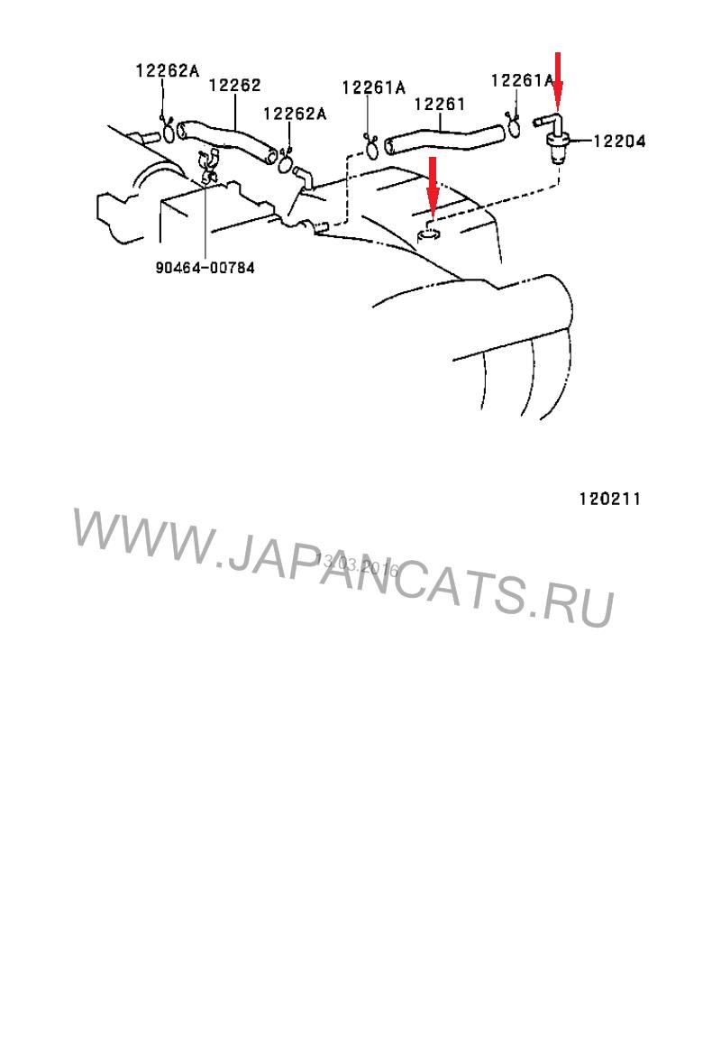 Клапан PCV 1
