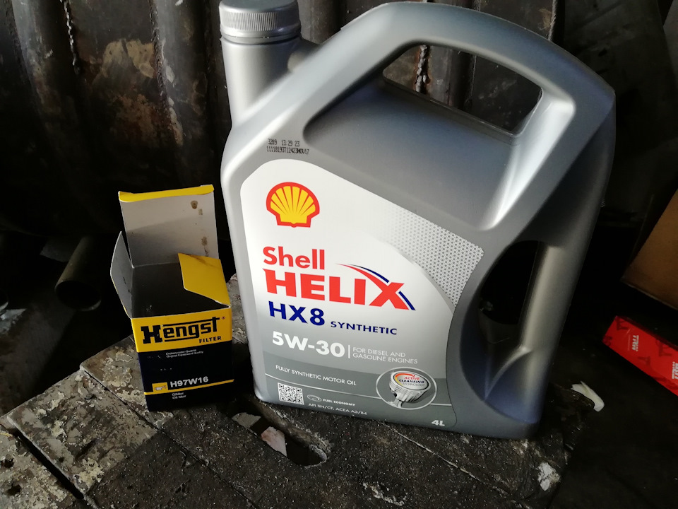 заміна мастила (Shell Helix HX8) 1