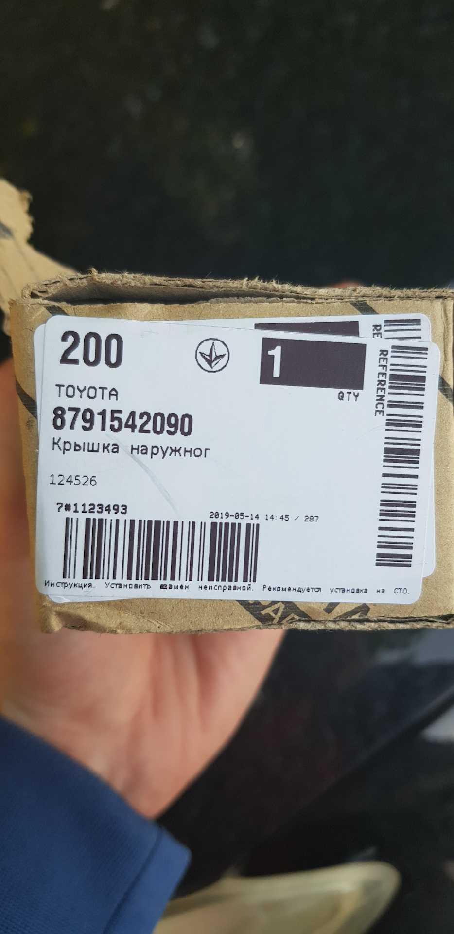 Кришка-заглушка правого дзеркала заднього виду 2