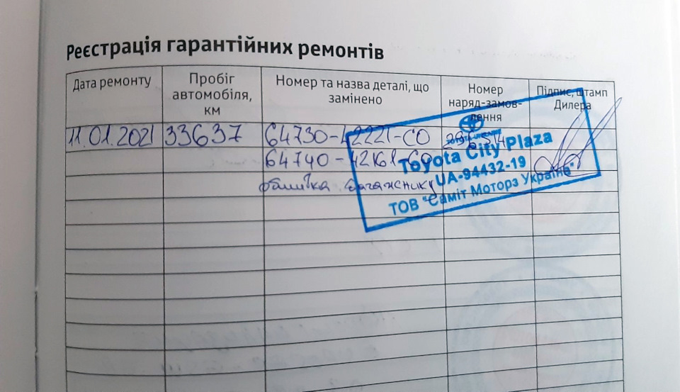 Гарантійний ремонт полиці багажника RAV4 2020 3