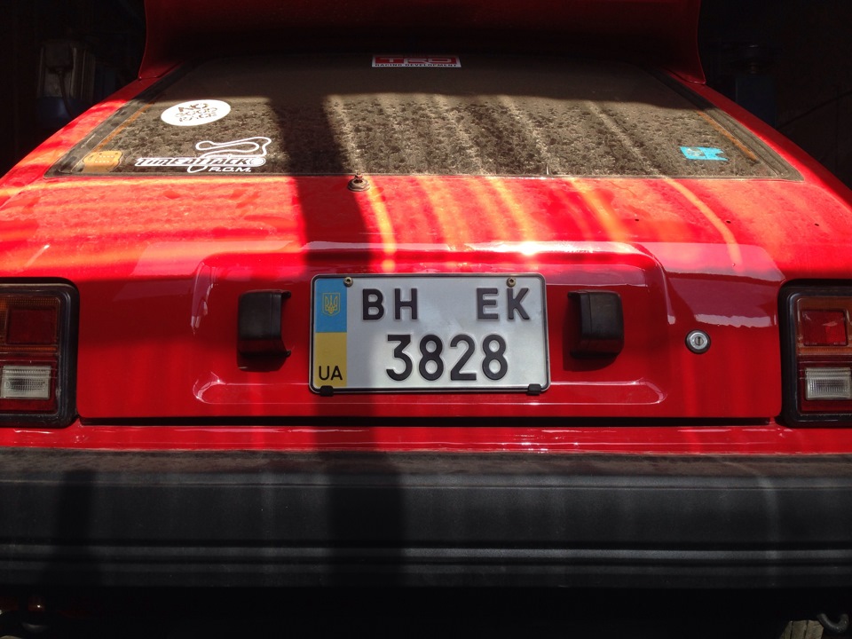 Квадратний номер jdm style 2