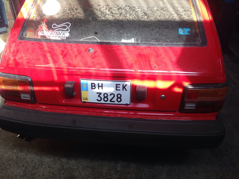 Квадратний номер jdm style 1