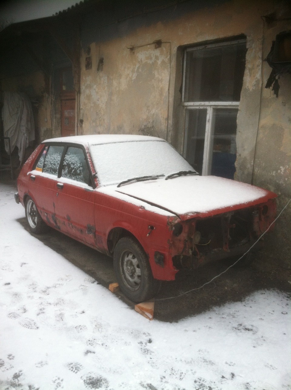 Перший сніг для машинки 1