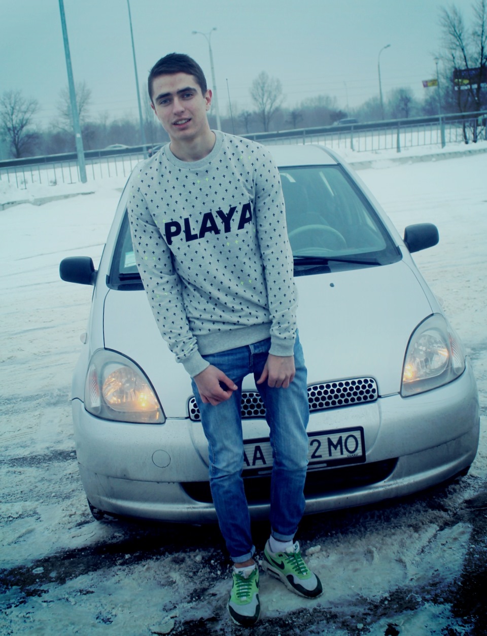 Зима, ручник, парковка) 3