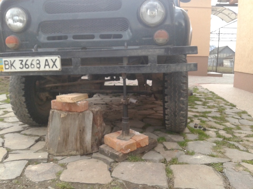 заміна втулок ресор перед) 1