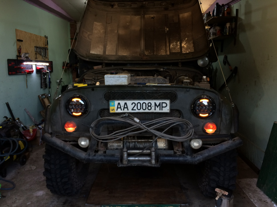 LED Фари 7 для уаз, нива, Jeep 4