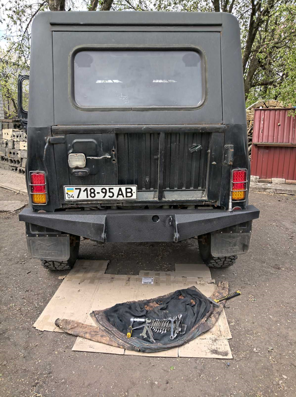 Задній силовий бампер з хвірткою. Фінал 2