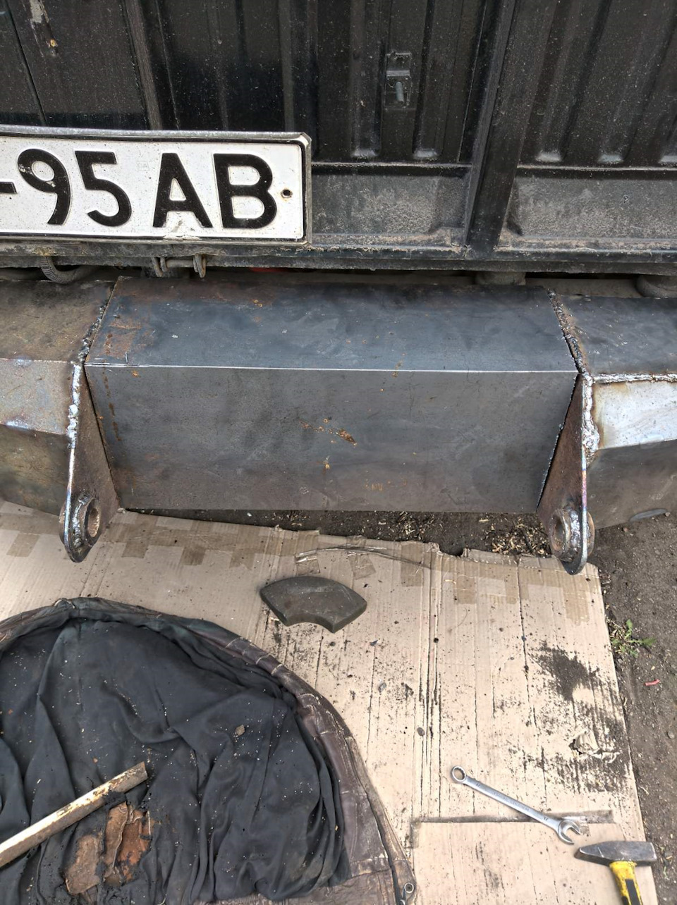 Задній силовий бампер з хвірткою. Початок 4