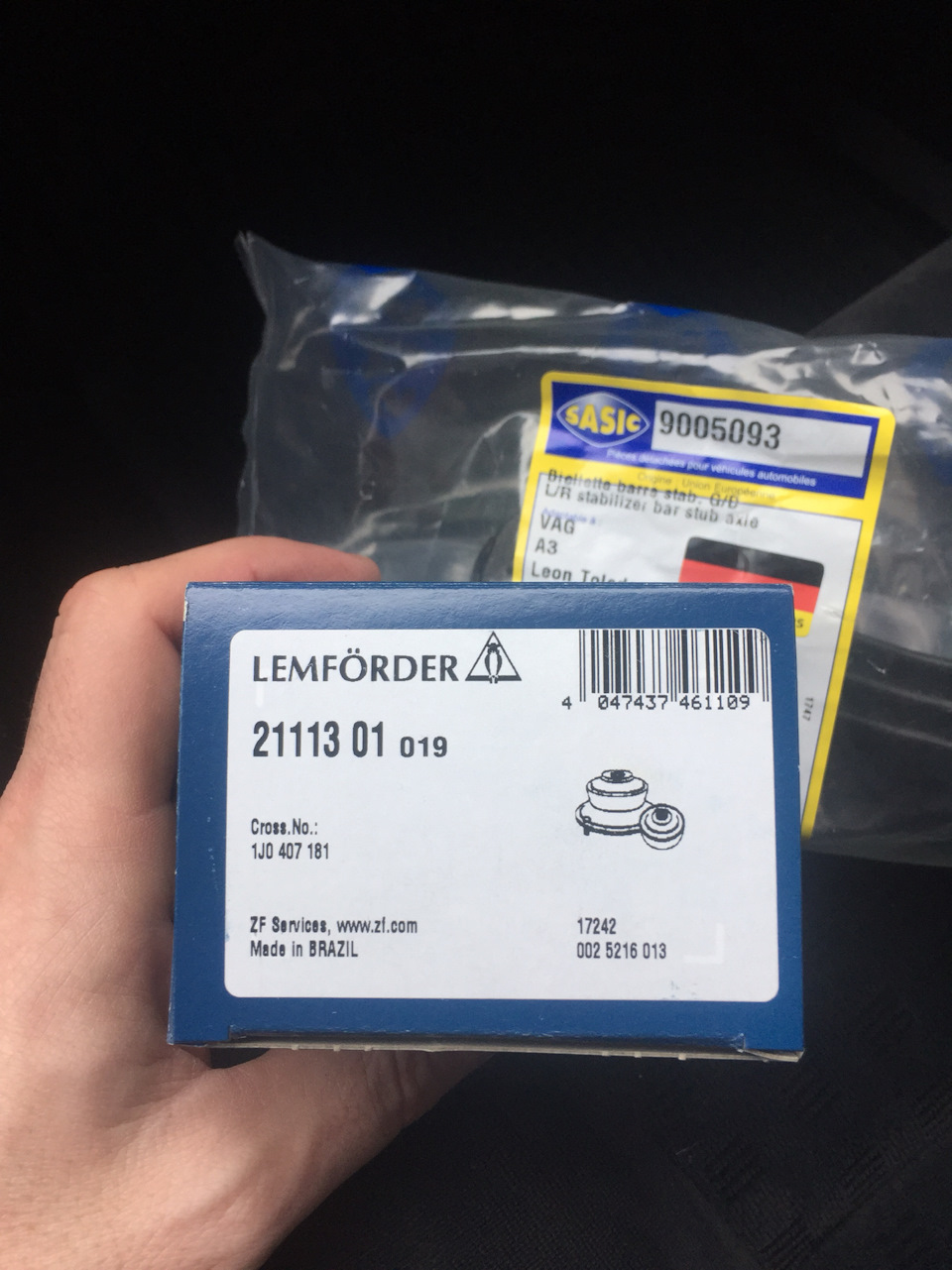 Опорні подушки з підшипниками, стійки стаба, Сайлент 3